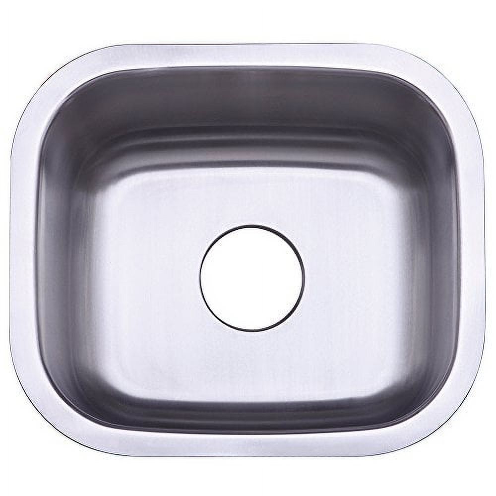 Kingston Brass Gourmetier GKUS16168 Undermount Single Bowl Bar Sink 16x16x8 (LxWxD) Brushed Stainless Steel - image 2 of 2