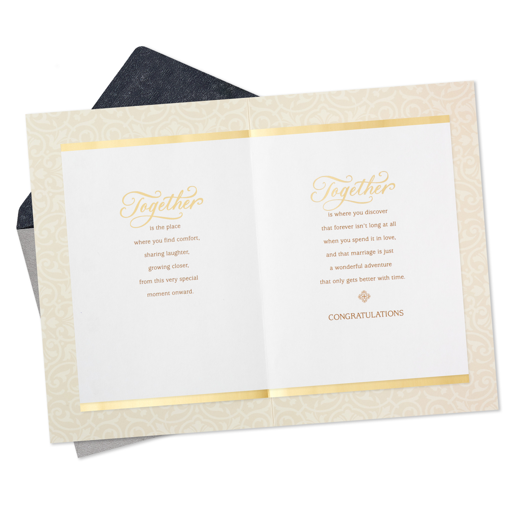 Hallmark Mahogany Wedding Card (Together is Where You Belong)