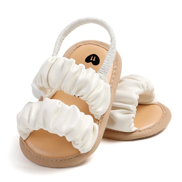 Sandales Décontractées d'Été pour Bébé avec Nœud Brodé Mignon Chaussures de Princesse