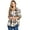 Black/Beige, variant on Love Tree Women's Oversize Plaid Button Down Shirt Coat Shacket (Small, Black)