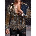 thumbnail image 1 of Camisa de estilo étnico de manga larga para hombre, camisa de otoño de gran tamaño con botón de solapa, camisa de manga larga para hombre, camisas casuales para exteriores, 1 of 6