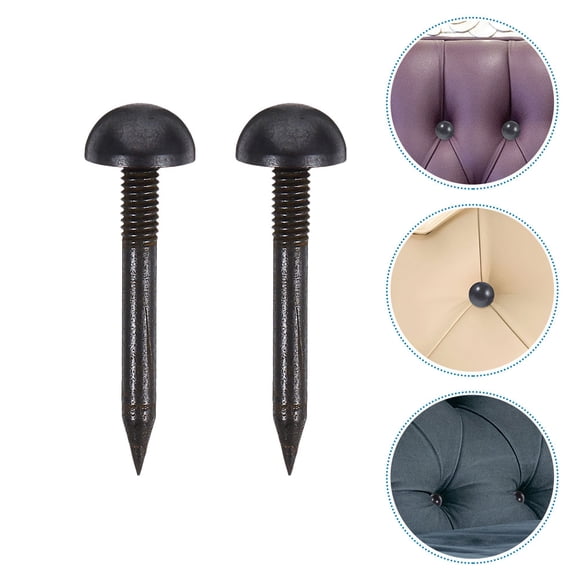 Raindrops 10Pcs Black Upholstery Nails Decorative Tacks for Furniture Durable Rust Proof Finish