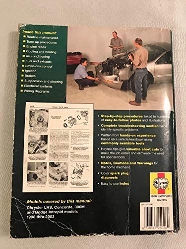 Haynes Chrysler Lhs, Concorde, 300m, Dodge Intrepid 1998 Thru 2003