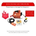 thumbnail image 2 of 500KG Electric Hoist Portable Electric Hand Winch Traction Block Electric Steel Wire Rope Lifting Hoist Towing Rope ,Powerful Pulling Performance, 2 of 6