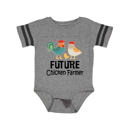 

Inktastic Future Chicken Farmer Childs Gift Baby Boy or Baby Girl Bodysuit