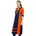 thumbnail image 2 of Phagun Women Rayon Straight Pannel Kurta Casual Summer Tunic Blouse, 2 of 8