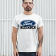 thumbnail image 4 of Ford Tractor Logo Blue T-shirt Vintage Farm Rustic Classic Brand Heritage Retro Life Agricultural Field Men's Tee, 4 of 7