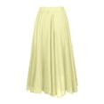 thumbnail image 5 of QHFBli Women's Girls Elastic Waist Long Flowy Bohemian Cotton Casual Maxi Skirt for Summer Beach Holiday, 5 of 8