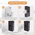 thumbnail image 4 of 4PCS Universal Speaker Wall Mount Bracket Ceiling Stand Clamp with Adjustable Swivel and Tilt Angle Rotation,4 x Wall bracket for audio hanger(with installation package),White, 4 of 6