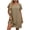 @2, variant on Busydd Womens Summer Dresses Cotton Linen Midi Dresses Short Sleeve V Neck Beach Dress Fashion Flowy Tummy Control Sundress Loose Casual Dress for Women Plus Size S-5XL