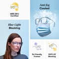 thumbnail image 2 of Lentes de seguridad Stoggles Rectangle Certificacion Z87.1 Antivaho Luz Azul y UV, 2 of 5