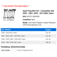 thumbnail image 2 of Spark Plug Wire Set - Compatible with 2000 - 2007, 2009 - 2015 GMC Yukon 2001 2002 2003 2004 2005 2006 2010 2011 2012 2013 2014, 2 of 2