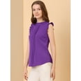 thumbnail image 4 of Blusa elegante Sin mangas Allegra K Vintage de la Década de 1950 para Mujer Morado L, 4 of 6