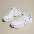 thumbnail image 3 of Women's Lightweight Walking Sneakers Casual Lace Up Flats Tennis Athletic Running Fashion Sport Shoes for Girls, 3 of 13