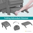 thumbnail image 6 of AreShark Folding Adirondack Footrest, All Weather Adirondack Ottoman Without Assembly, Gray, 6 of 12