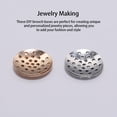 thumbnail image 4 of Sonducket 50 piezas Base de broche hallazgos surtido Metal DIY artesanía broches malla disco Shell surtido Kit joyería fabricación hecha a mano Ropa, zapatos y accesorios Miscelánea Oro Sonducket  AP018135-02, 4 of 6