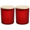 thumbnail image 4 of Shisuyan Conteneur en Verre Style Simple Pin Rouge Foncé 2ensemble 3.7X3.0X3.0In, 4 of 8