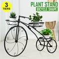 thumbnail image 1 of 3-Tier Tricycle Look Plant Stand Indoor Outdoor, Plant Display  Flower Shelves Stands, Garden Plant Shelf Rack Holder in Corner Living Room Balcony, 1 of 11