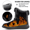 thumbnail image 4 of Ablanczoom Snow Boots Women Winter Shoes Warm Faux Fur Outdoors Ankle Booties, 4 of 8