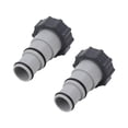 thumbnail image 1 of Adaptador de manguera con collar, 2 piezas Adaptador de manguera de piscina Conexión roscada Adaptador de manguera de bomba Adaptador de manguera Accesorios de piscina Aspecto llamativo, 1 of 12