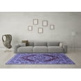thumbnail image 3 of Ahgly Company Indoor Rectangle Oriental Blue Industrial Area Rugs, 5' x 7', 3 of 4