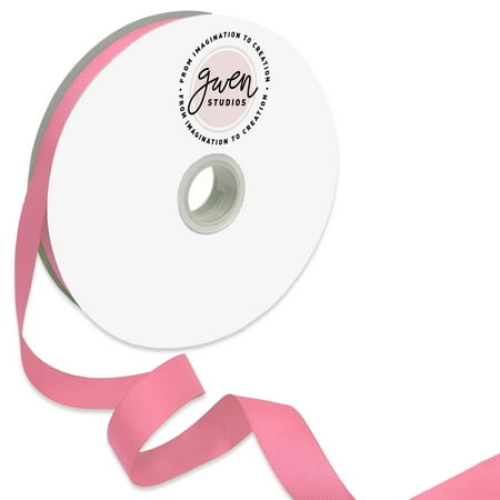 UPC: 0810056347178 | Hot Pink Grosgrain Ribbon for Crafts and Bows  7/8  x 100 Yards by Gwen Studios