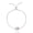 Silver, variant on Sanrio Hello Kitty Officially Licensed Rhodium Plated Pave Hello Kitty Face Lariat Bracelet