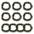 thumbnail image 4 of 10 piezas de guirnaldas navideñas colgantes para puerta, decoraciones navideñas, guirnaldas artificiales de agujas de pino, adornos colgantes, decoraciones para el hogar, 4 of 4