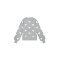 thumbnail image 6 of Women Valentine's Day Sweater Trendy Heart Lips Print Y2k Knit Sweater Crewneck Kawaii Sweater Fall Winter Harajuku Sweater (Black, M), 6 of 7