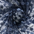 thumbnail image 2 of Zelouf Alyce 3D Floral Sequin Embroidery Mesh  , Sewing, DIY, Crafts Fabric by the Yard, Navy, 10 Yard, 2 of 3