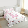 thumbnail image 3 of Castle Fairy Bow Personalized Initial L Full Size Comforter Sets,Dreamy Bedding Sets, 3 of 8