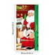 thumbnail image 3 of Decoración navideña para puerta de entrada | Tela de poliéster con estampado de Papá Noel | Adorno grande, duradero y lavable para puerta con ojales de cobre | Artículos para fiestas en interiores y, 3 of 5
