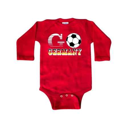 

Inktastic Go Germany- Soccer Football Gift Baby Boy or Baby Girl Long Sleeve Bodysuit