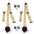 thumbnail image 1 of AMC AMX 1967-1974 Avion 3 Points Tan Rétractable Bucket Ceinture de Sécurité avec Bracketry - 2 Ceintures, 1 of 1