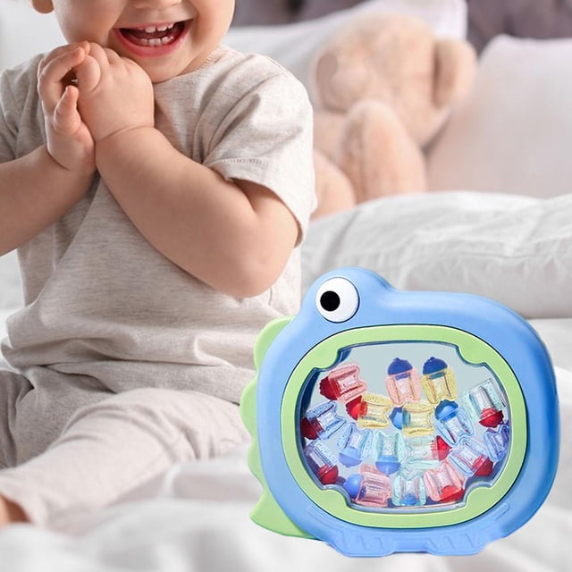 Adorable organizador de recuerdos para niños, contenedor con pegatinas, colecciones de bebés Azul perfke caso de colecciones de niños