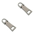 thumbnail image 4 of Langgg 3pcs/set Reusable Zippers Pull Tab - Universal Metal Zippers Replacement Zippers Replacement Header No. 5 * Gun color 2Set, 4 of 6