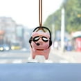thumbnail image 4 of 2 pieces Cute Swing Car Pendant Auto Rearview Mirror Pendants Car Hanging Interior Rearview Decoration Art Decor Supplies Sculpture Birthday, 4 of 9