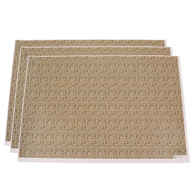 Papel de pared Baoblaze 3 piezas con efecto de ladrillo 42x30x0.1cm