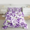 thumbnail image 2 of Manfei Purple Blossoms 2pcs Bedding Comforter Set for Kids Children,Spring Graden Twin Comforter Sets,Chic Floral Flowers Breathable Bedding Set,Microfiber Bedroom Decor,Reversible, 2 of 8