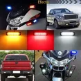 thumbnail image 2 of Faro Led Patrulla Escolta Barra Lateral Estrobo Moto Auto, 2 of 7