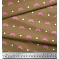 thumbnail image 2 of Soimoi Silk Fabric Dot & Floral Print Fabric by Yard 42 Inch Wide, 2 of 3