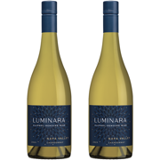 Luminara Alcohol-Removed Chardonnay – Premium Non-Alcoholic White Wine from Napa Valley – 750ml Bottle - 2 Pack