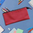 thumbnail image 3 of Pen + Gear 3 Pocket Pencil Pouch in Red Polyester with Black Zips, 3 of 4