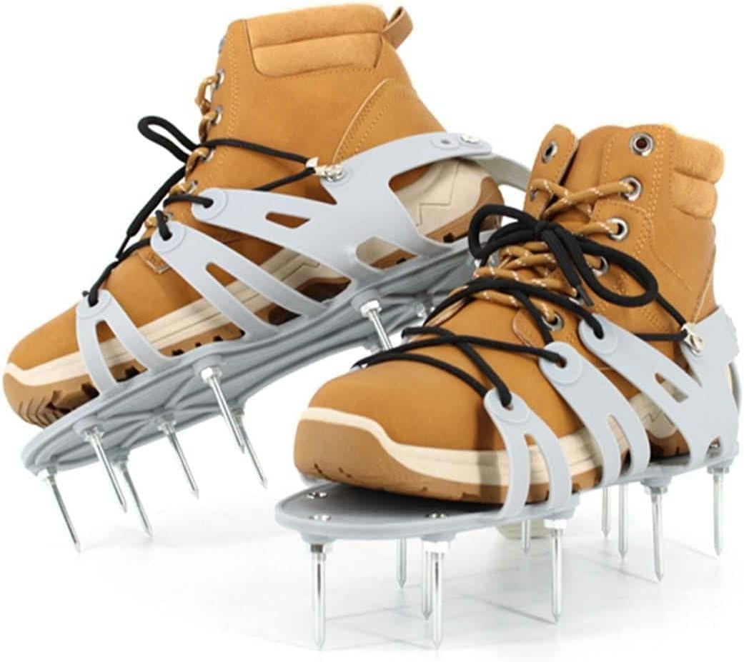 Lawn Aerator Shoes Lawn Aerator Shoes Heavy Duty Nails Lawn Sandals Grass Aerator Shoes Aerating Soil Lawn Reduces Thatch Garden Patio Lawn