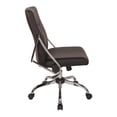 thumbnail image 4 of Chaise en Similicuir Noire avec Base Chromée, 4 of 6