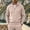 Khaki, variant on Men’s Waffle Knit Full Zip Track Jacket, Stand Collar Long Sleeve Casual Athletic Warm Outerwear Coat Size 3XL Gray