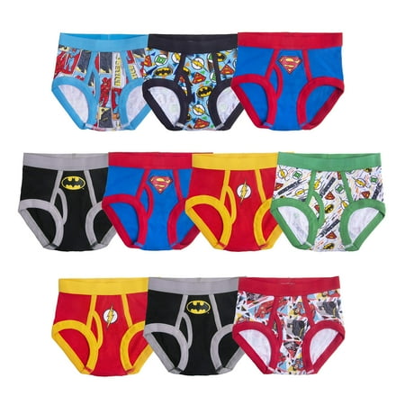 Lot De 5 Slips Handcraft Little Boys Justice League - Taille 8 - NEUF