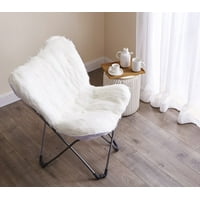 DormCo Faux Fur Butterfly Dorm Chair, Multiple Colors