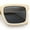 Ivory - Black, variant on Beveled Thick Plastic Retro Horn Rim Rectangle Sunglasses All Black