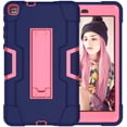 thumbnail image 4 of Mignova Case for LG f2 8.0 LK460/LG GPad X II 8.0 Plus, Hybrid Three Layer Heavy Duty Shockproof Rugged Full Body Protective Cover with Kickstand for LG f2 LK460/LG GPad X II Plus(Navy/Pink), 4 of 7